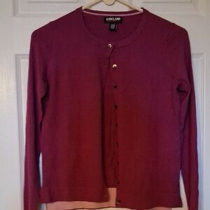 Kirkland Signature Rose Button-Up Cardigan